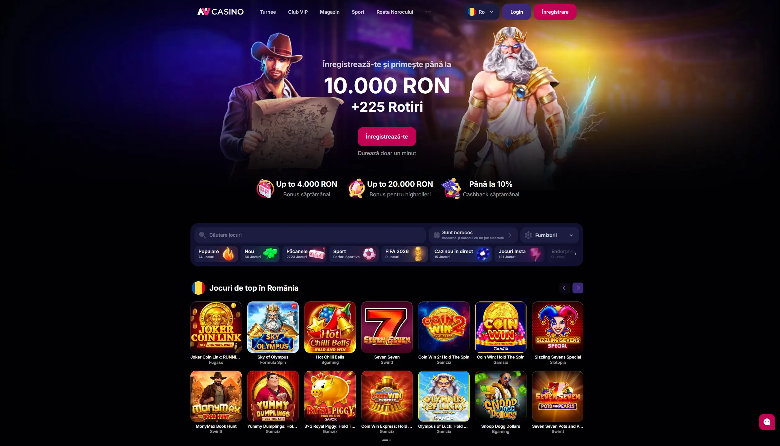 NV Casino – platformă de jocuri online cu licență Curaçao