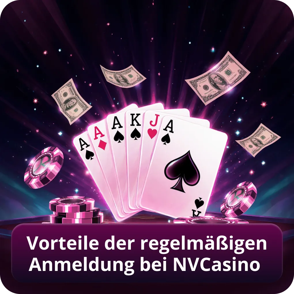 Vorteile der regelmäßigen Anmeldung bei NVCasino