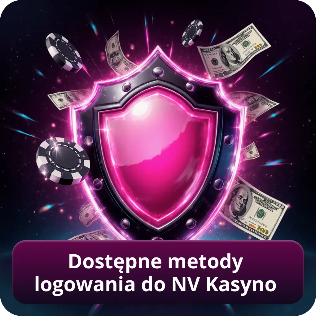 Dostępne metody logowania do NV Kasyno