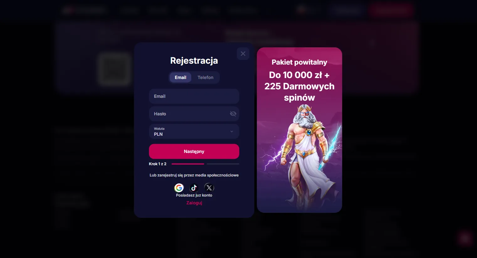 Jak zarejestrować się w NV Casino