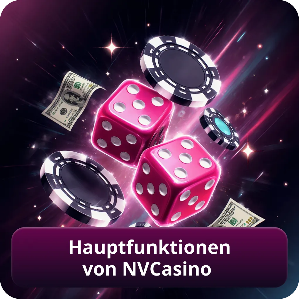 Hauptfunktionen von Nvcasino